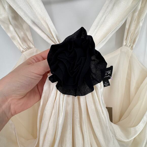 NWT J.Crew Collection Rosette Halter Top in Luster Crepe 2XL Bridal Minimalist - Picture 6 of 8